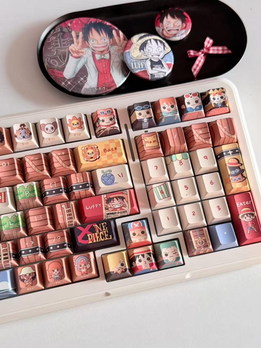One Piece Theme Anime Artisan Keycap Set