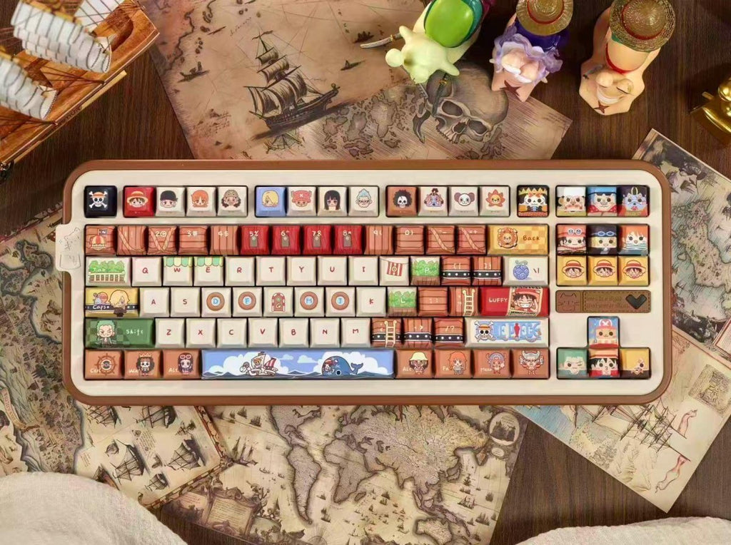 One Piece Theme Anime Artisan Keycap Set
