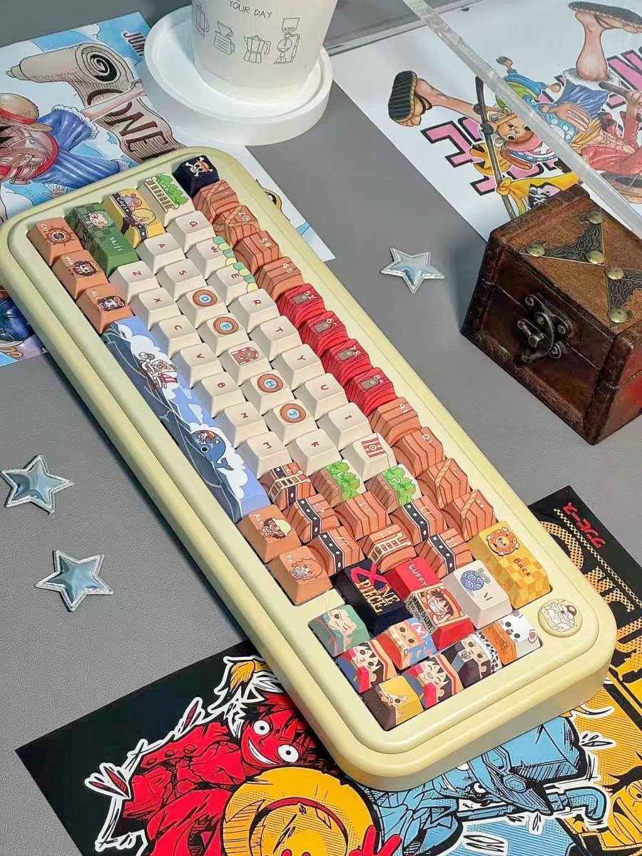 One Piece Theme Anime Artisan Keycap Set