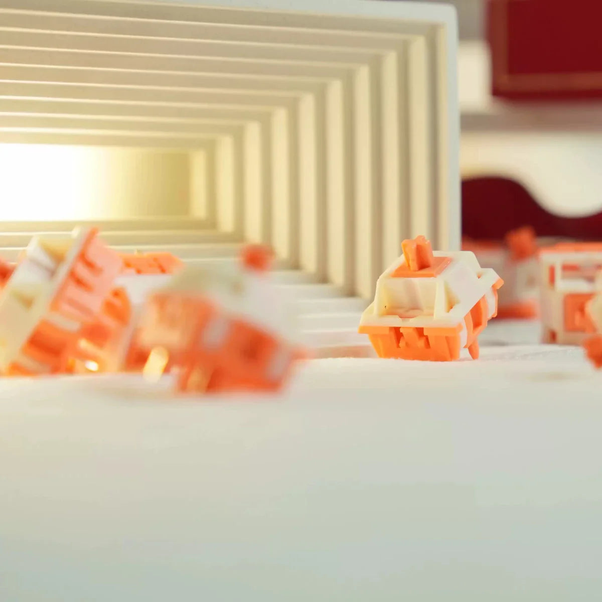 Orange Cat Linear Switch – Smooth Typing & Gaming Feel