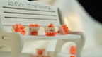 Orange Cat Linear Switch – Smooth Typing & Gaming Feel