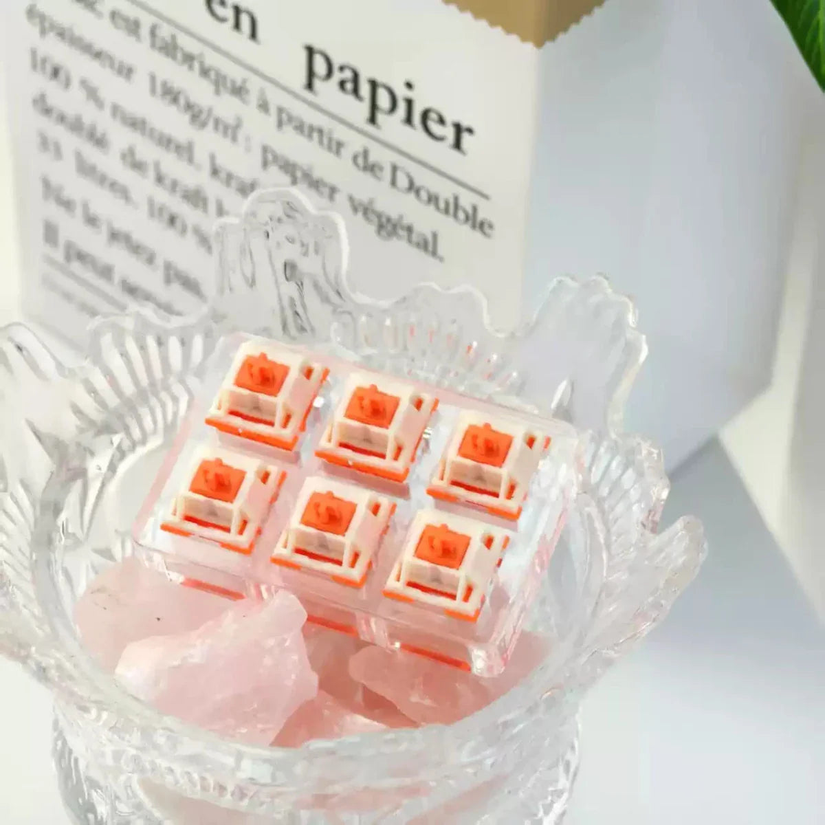 Orange Cat Linear Switch – Smooth Typing & Gaming Feel