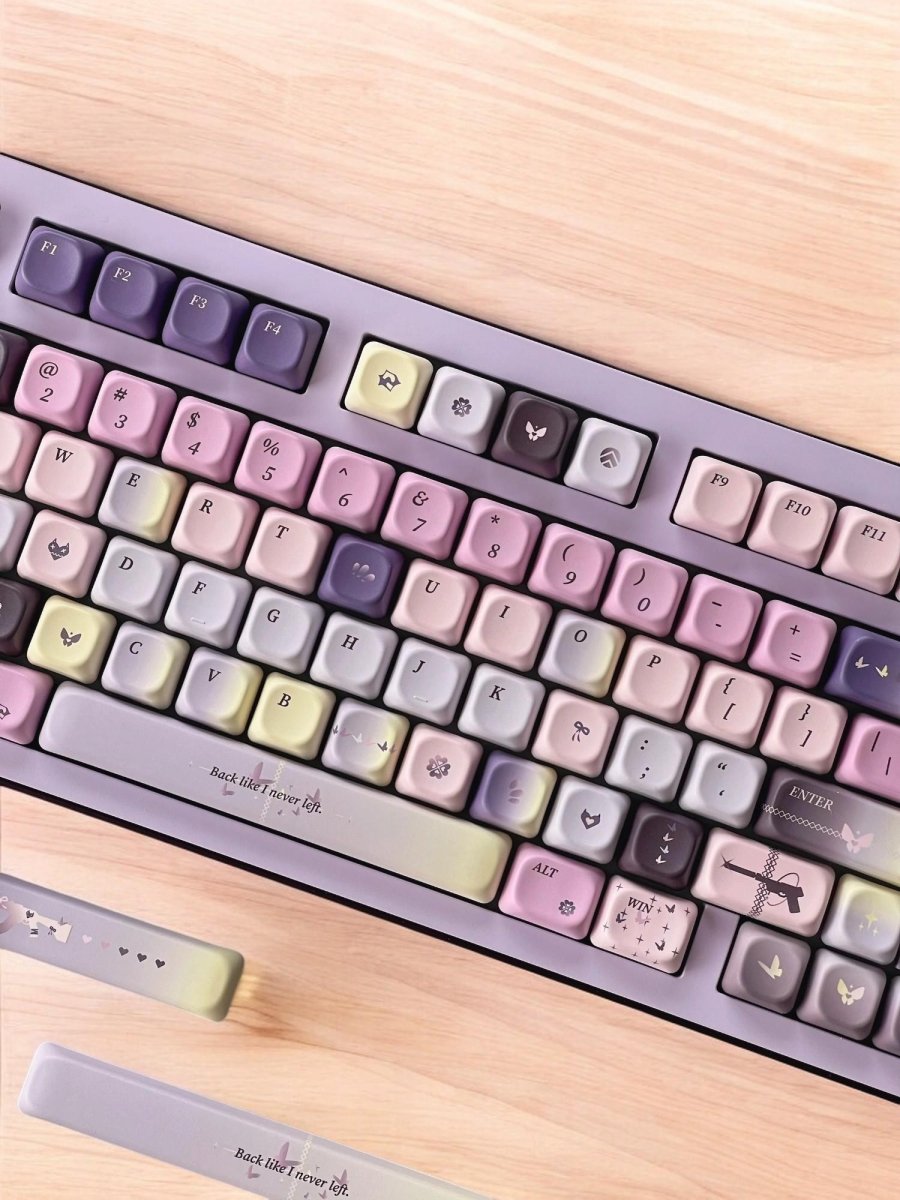Pastel Butterfly Dream Keycap Set