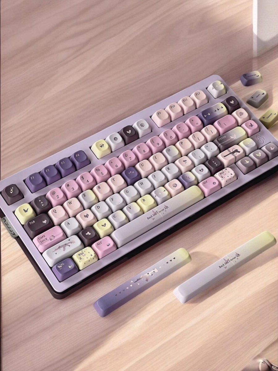 Pastel Butterfly Dream Keycap Set