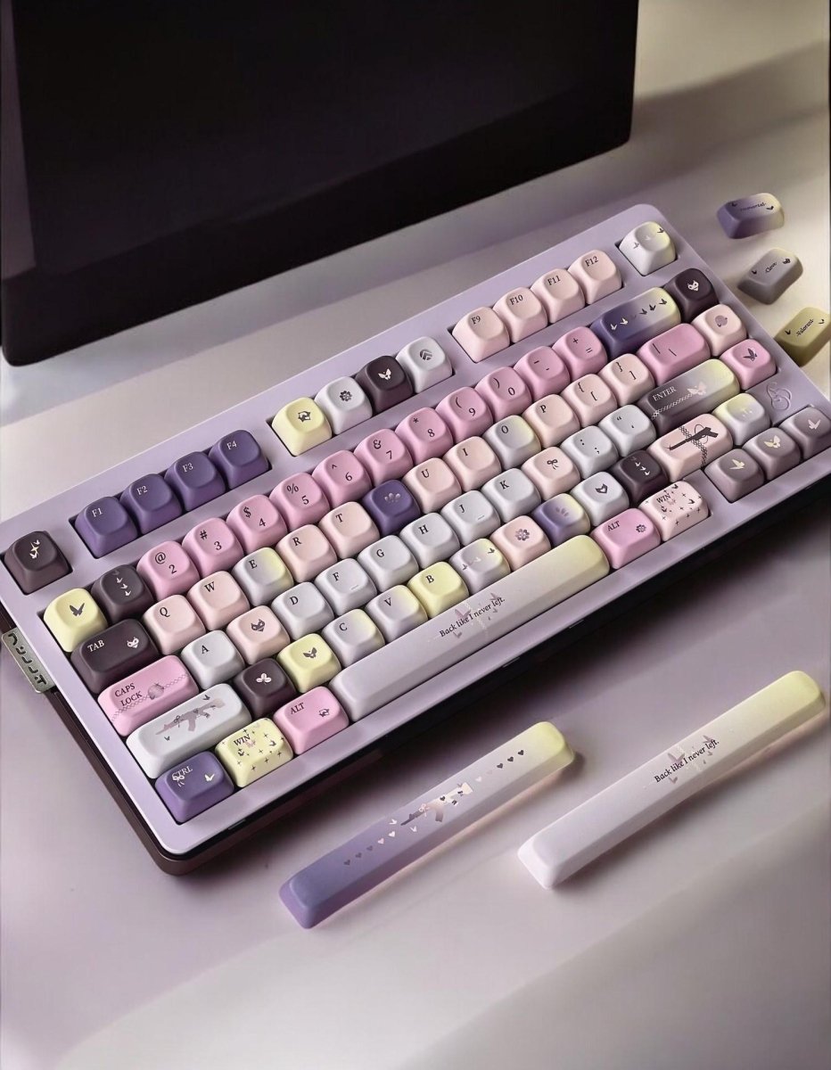 Pastel Butterfly Dream Keycap Set
