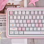Pixel Miffy Bunny Theme Pink Keycap Set