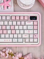 Pixel Miffy Bunny Theme Pink Keycap Set