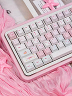 Pixel Miffy Bunny Theme Pink Keycap Set