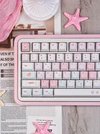 Pixel Miffy Bunny Theme Pink Keycap Set