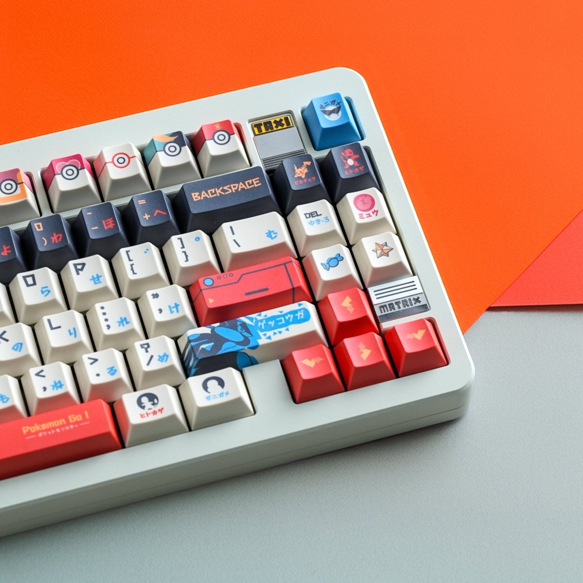 Pokemon Theme Japanese Anime Keycap Set