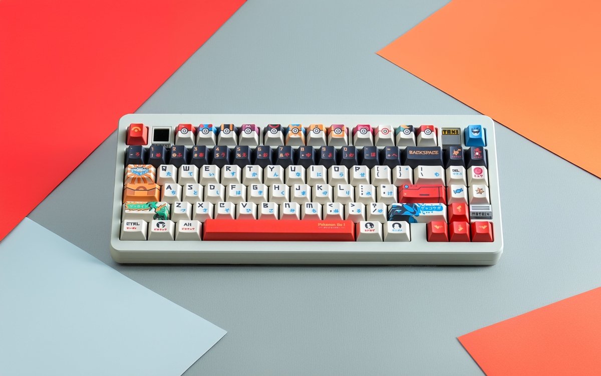 Pokemon Theme Japanese Anime Keycap Set