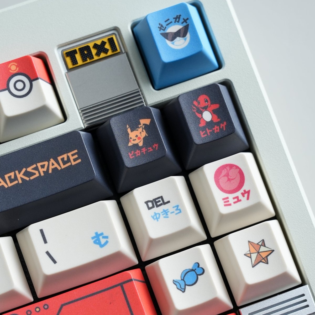 Pokemon Theme Japanese Anime Keycap Set
