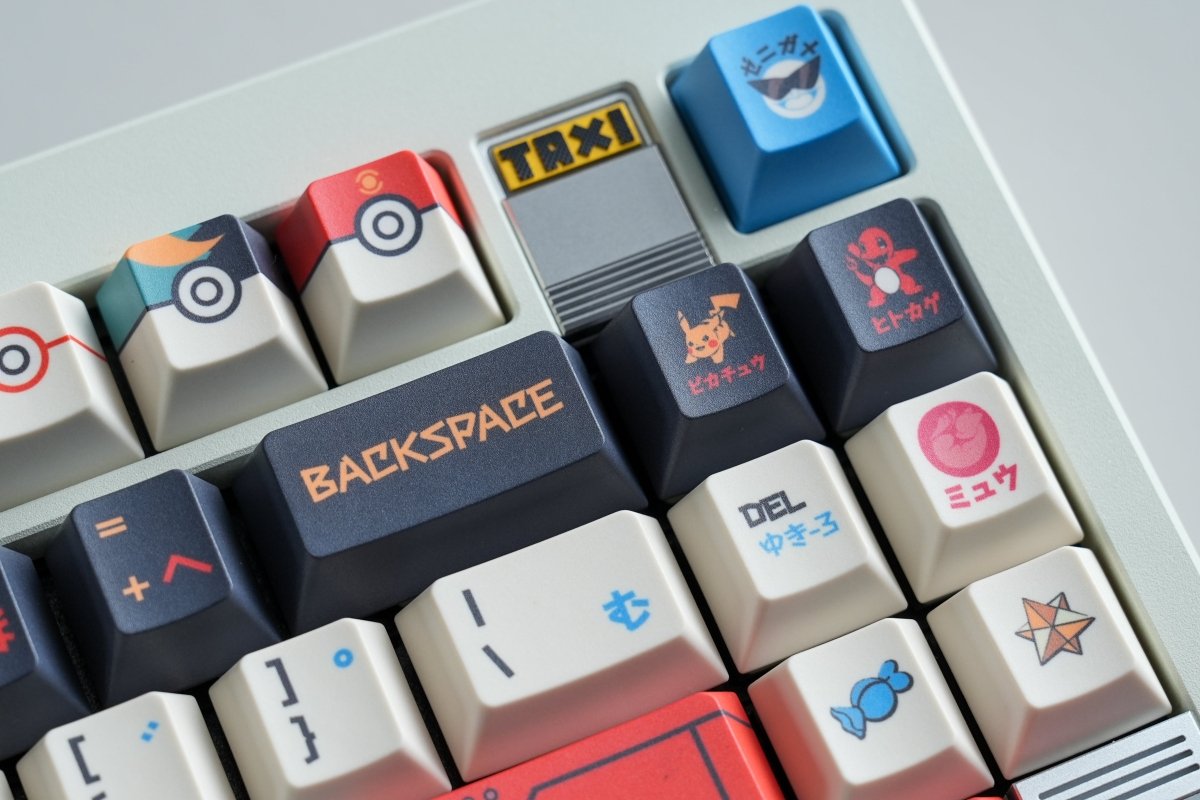 Pokemon Theme Japanese Anime Keycap Set
