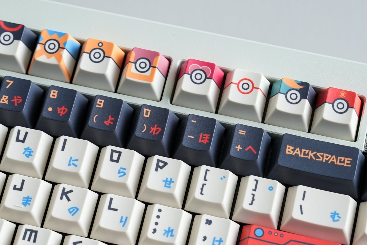 Pokemon Theme Japanese Anime Keycap Set