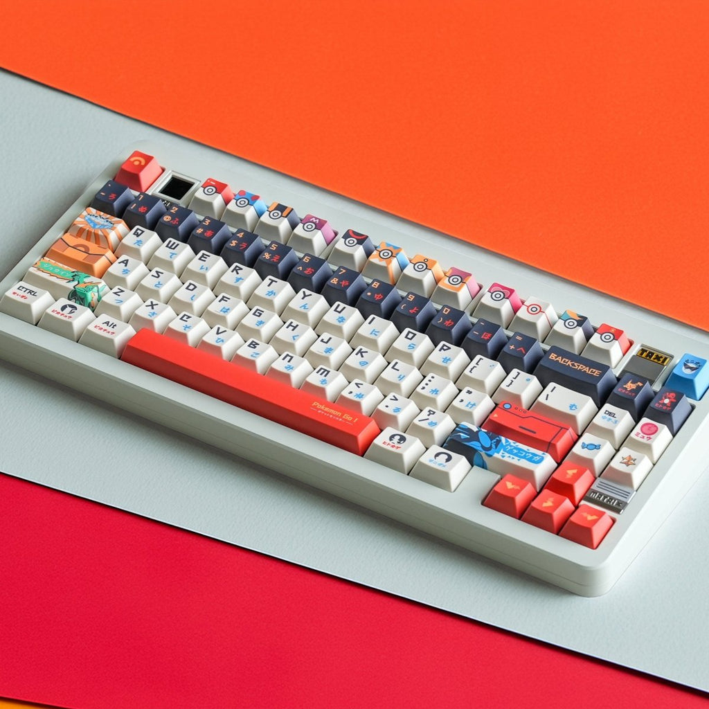 Pokemon Theme Japanese Anime Keycap Set