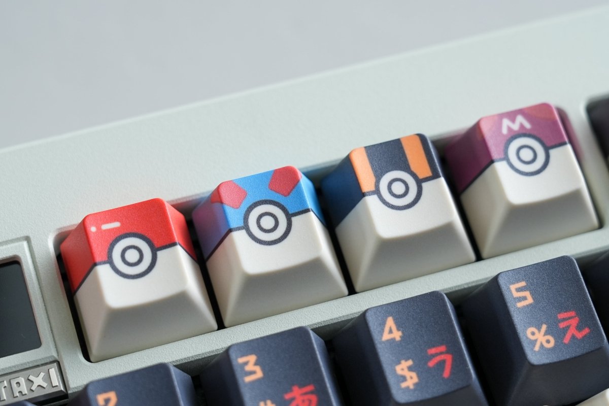 Pokemon Theme Japanese Anime Keycap Set
