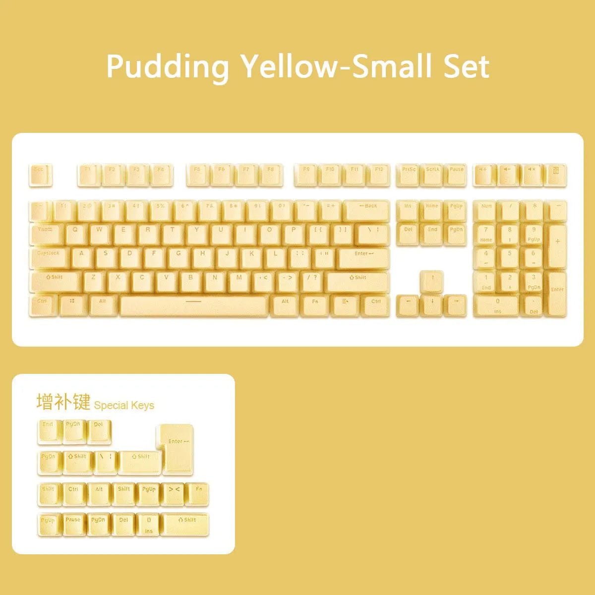 Pudding Backlit PBT OEM ISO Keycap Set