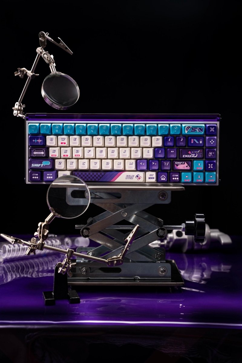 Purple Cool Gaming Theme PBT ISO Keycap Set