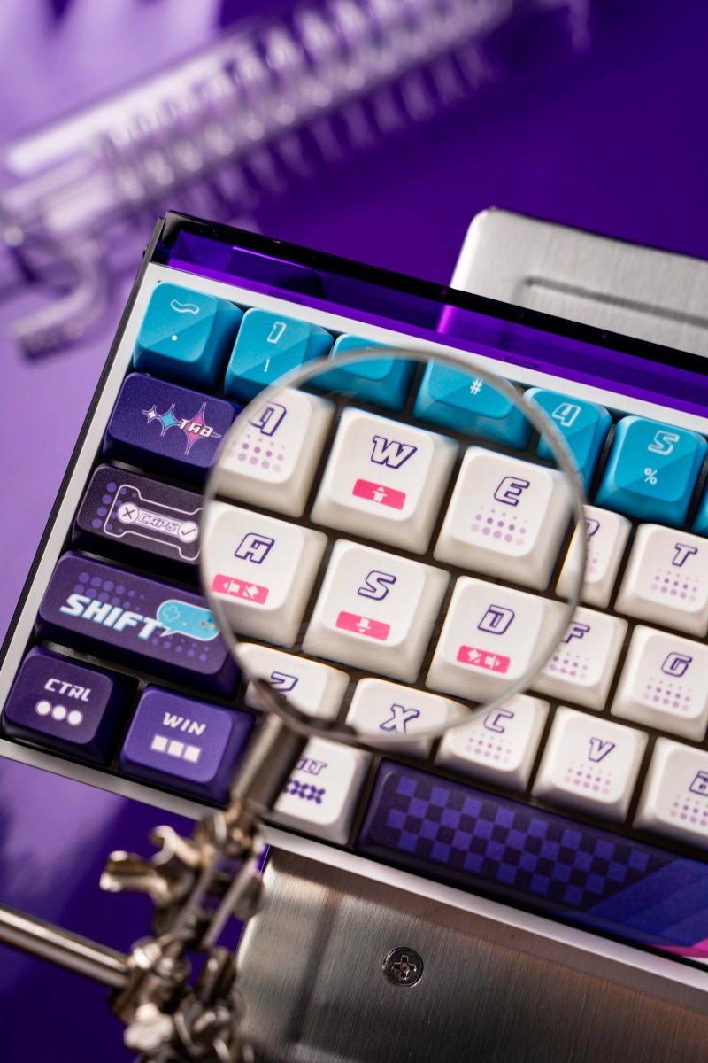 Purple Cool Gaming Theme PBT ISO Keycap Set