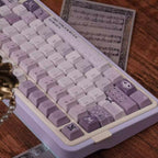 Purple Violet Theme Artisan Keycap Set