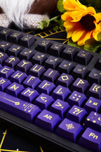 Purple Zodiac Theme Gradient Keycap Set