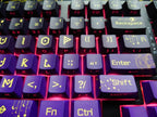 Purple Zodiac Theme Gradient Keycap Set