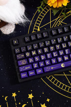 Purple Zodiac Theme Gradient Keycap Set