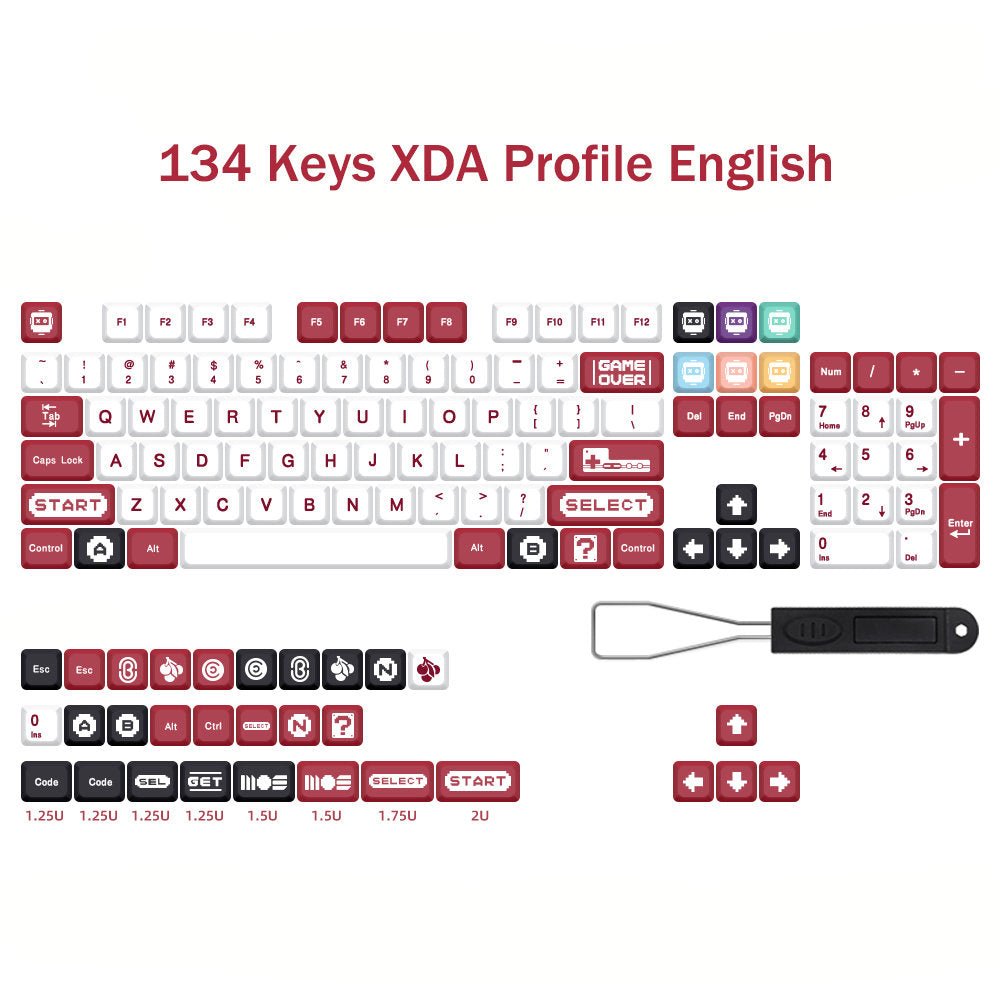 Retro Gaming Theme Keycap Set - KeyArtisan®