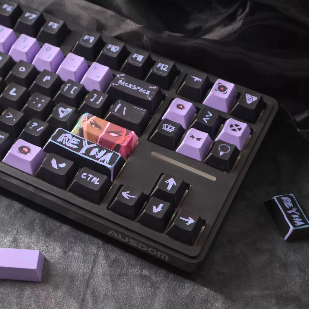 Reyna Valorant Theme Artisan Keycap Set