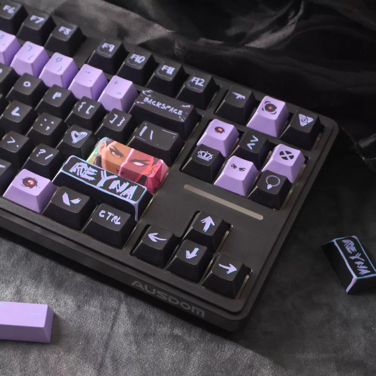 Reyna Valorant Theme Artisan Keycap Set