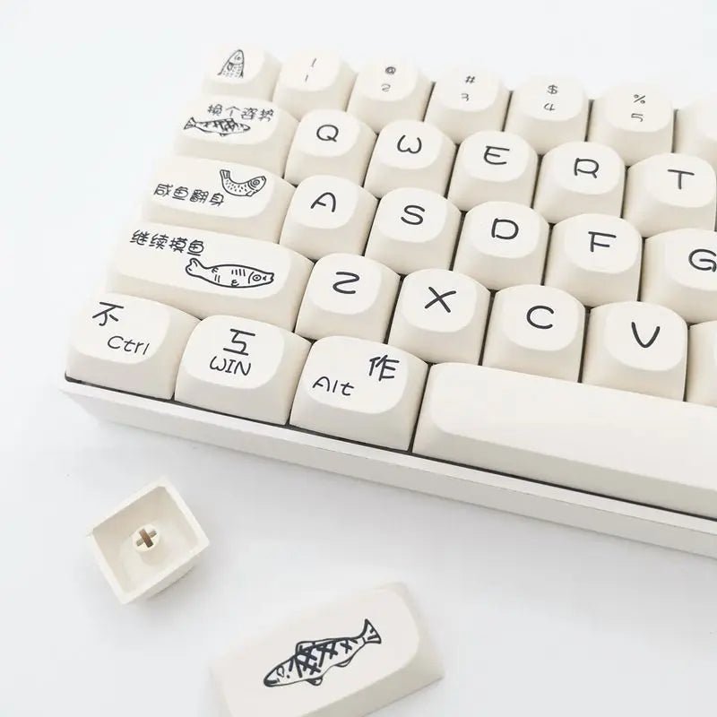 Simple Fish Theme PBT Keycap Set