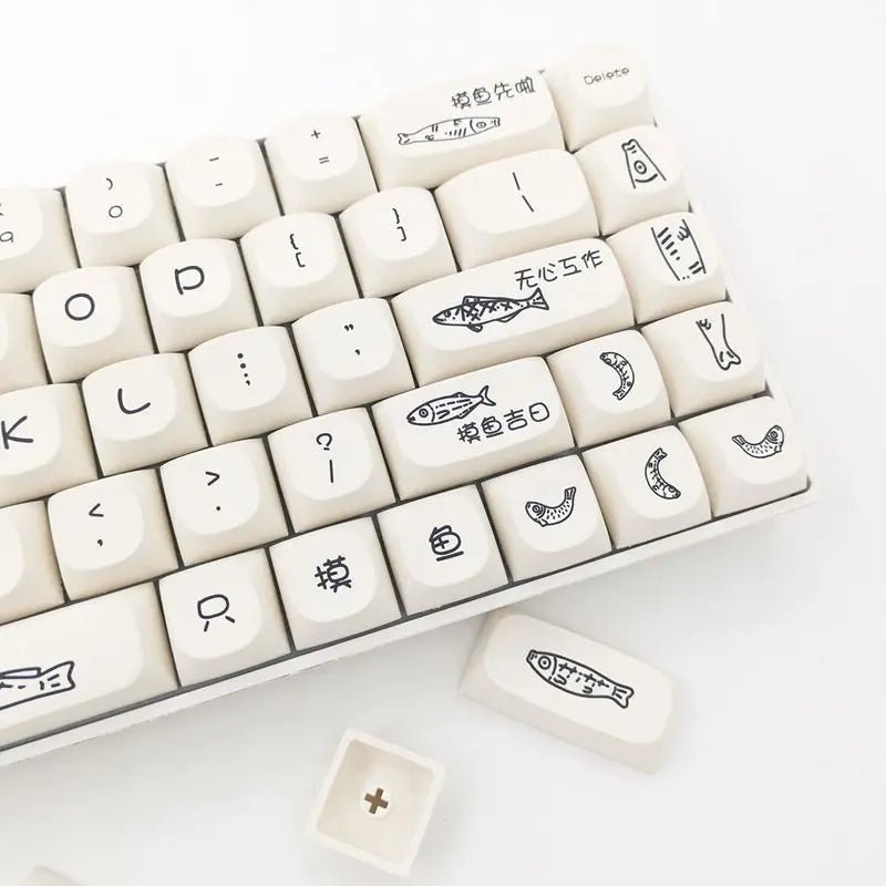 Simple Fish Theme PBT Keycap Set