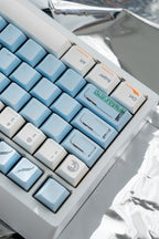 Space Station - Themed Blue Artisan Keycap Set