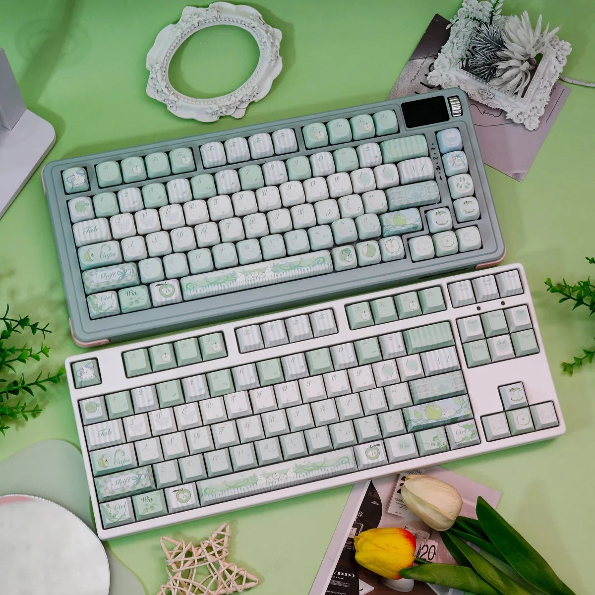 Spring Bunny Orchard Keycap Set