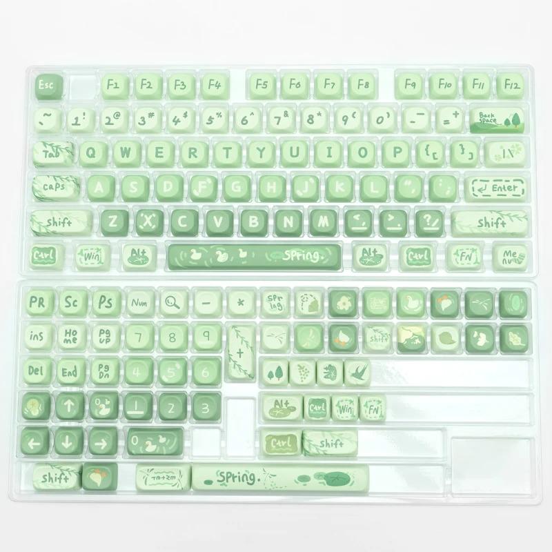 Spring Pastel Green Keycap Set - KeyArtisan®
