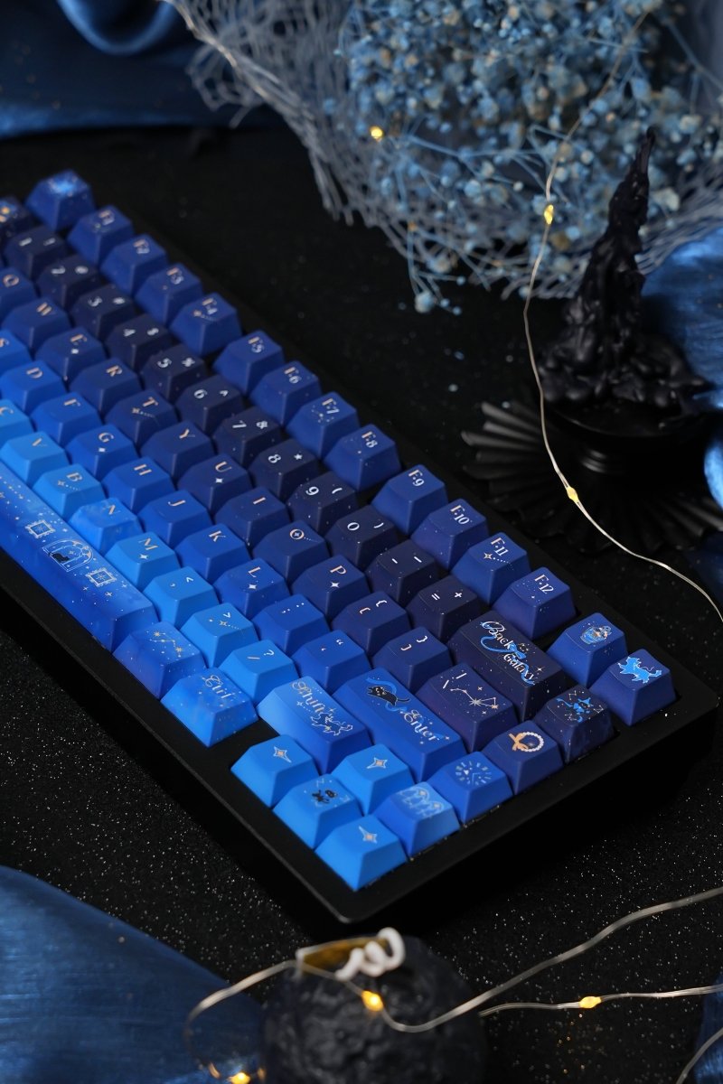 Starry Night Corridor - Themed Gradient Keycap Set
