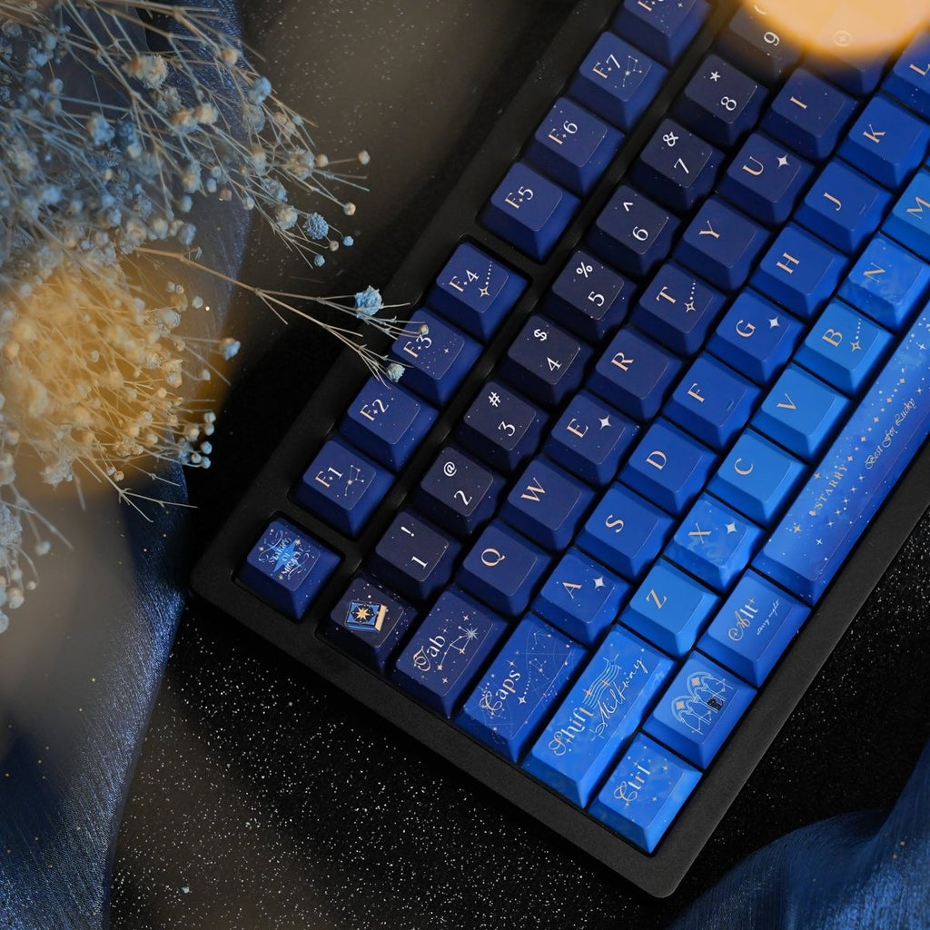 Starry Night Corridor - Themed Gradient Keycap Set