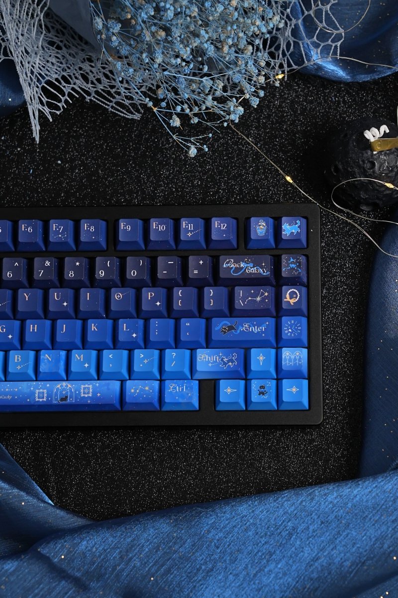 Starry Night Corridor - Themed Gradient Keycap Set