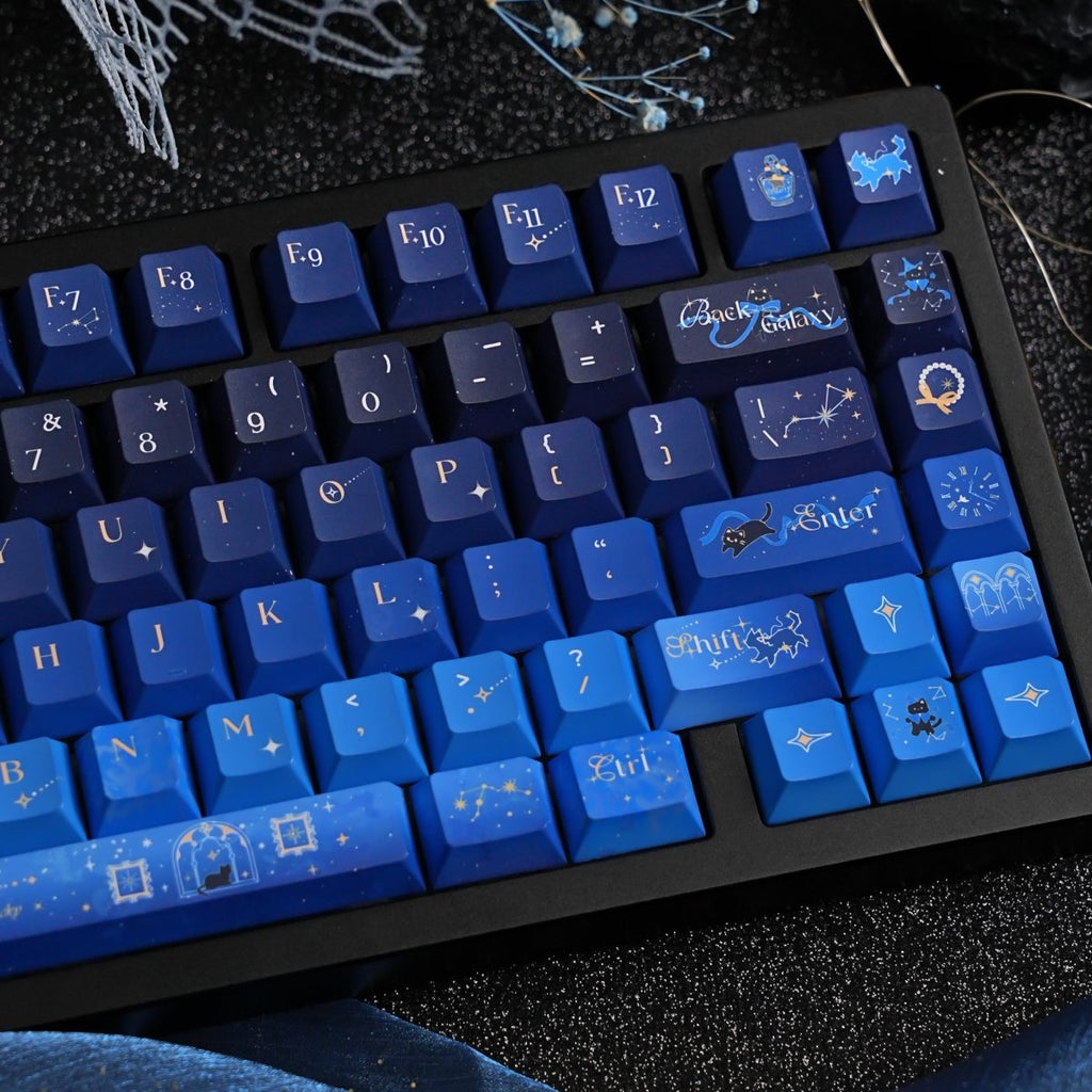 Starry Night Corridor - Themed Gradient Keycap Set