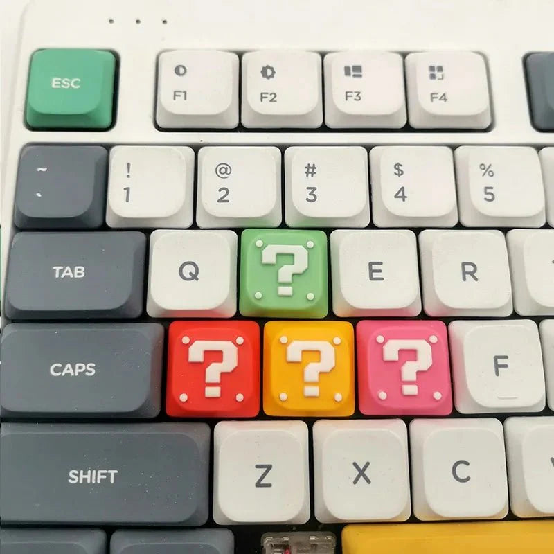 Super Mario: Question Mark Block Low Profile Keycaps