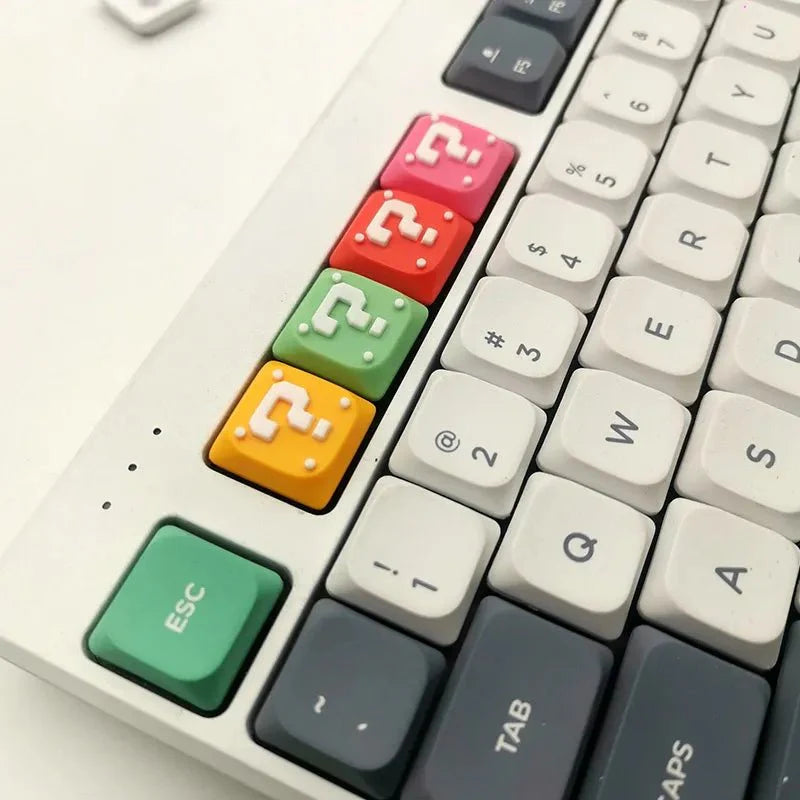 Super Mario: Question Mark Block Low Profile Keycaps