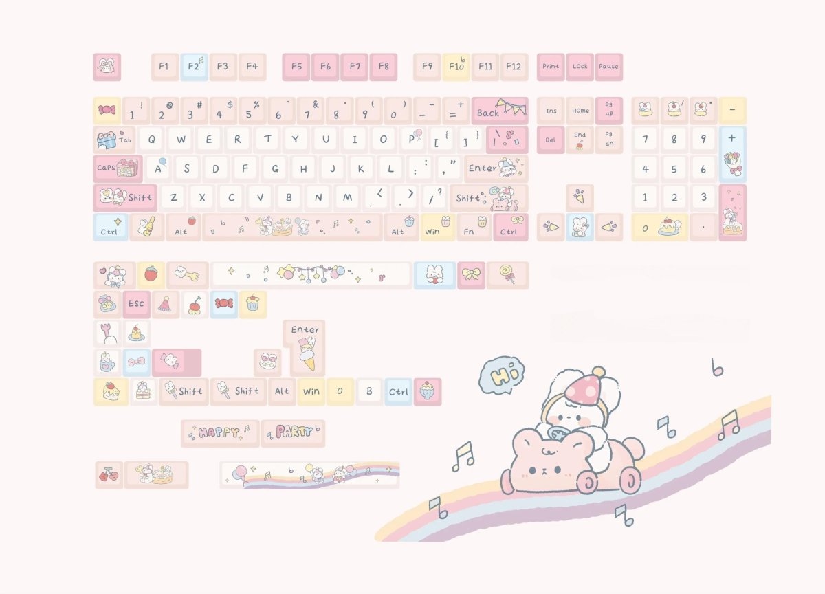 Sweet Dessert Party Keycap Set