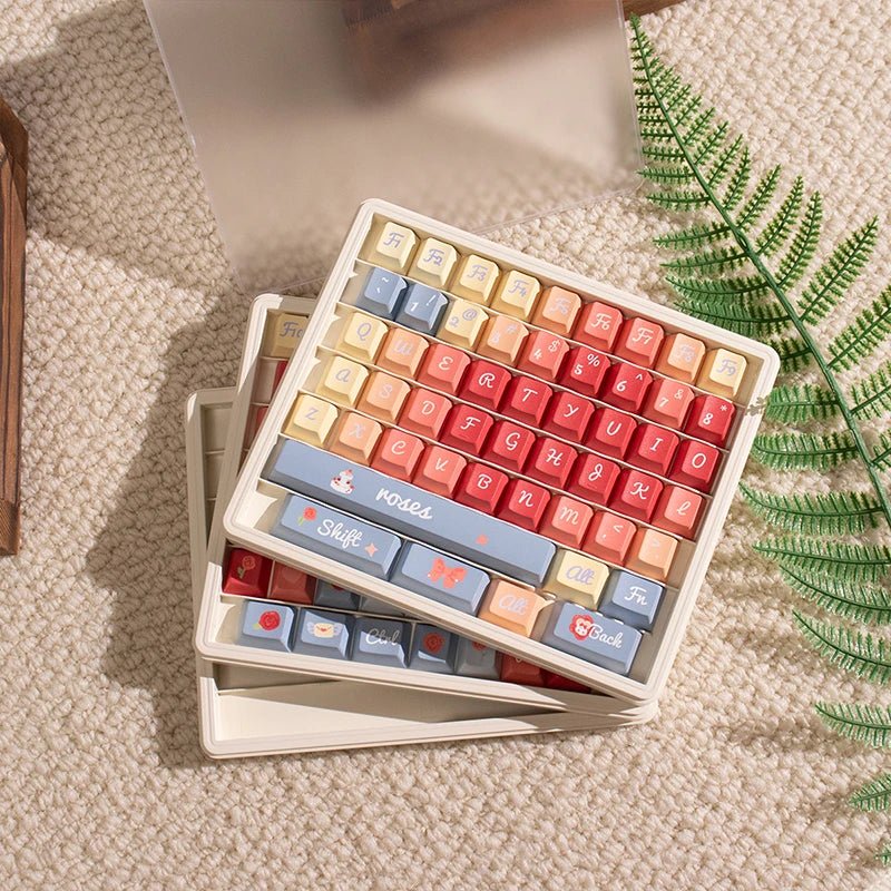 Three Layer Keycap Storage With Frosted Lid