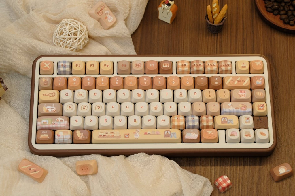 Toasted Bread - Themed Cute Cherry / MOA Profile PBT Keycap Set