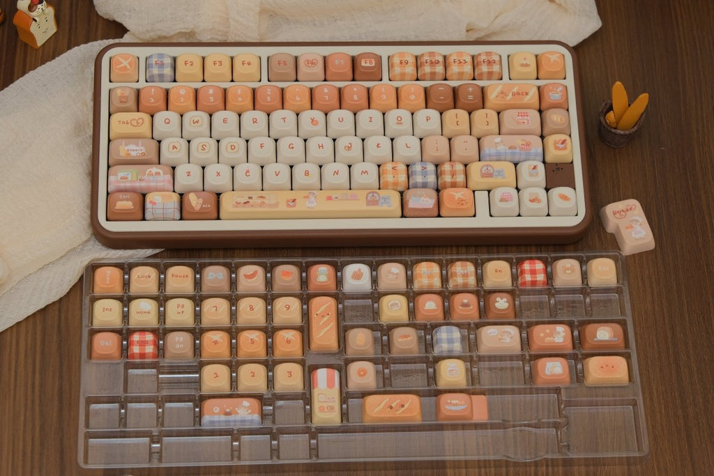 Toasted Bread - Themed Cute Cherry / MOA Profile PBT Keycap Set