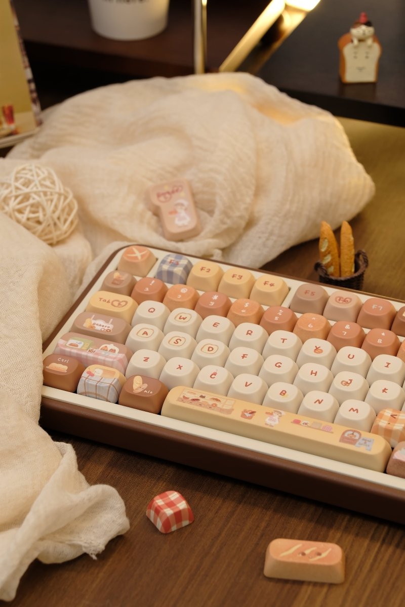 Toasted Bread - Themed Cute Cherry / MOA Profile PBT Keycap Set