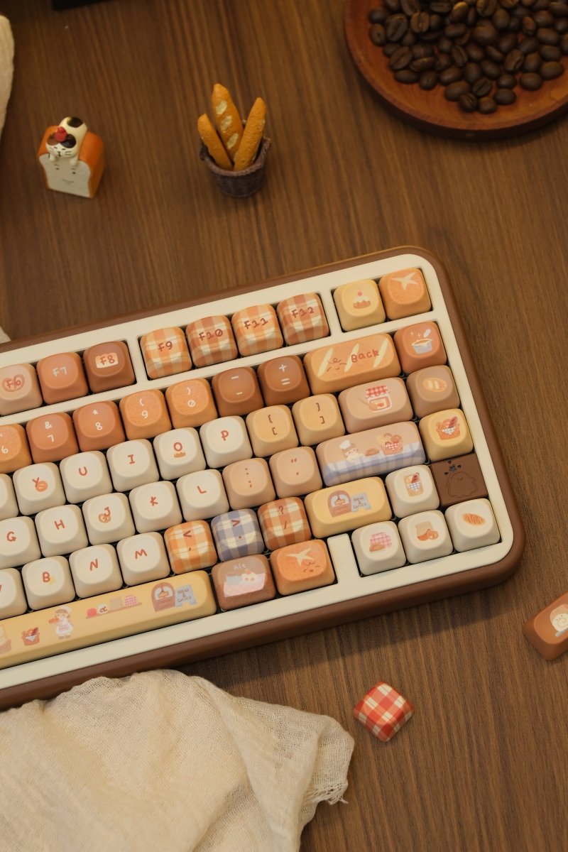 Toasted Bread - Themed Cute Cherry / MOA Profile PBT Keycap Set