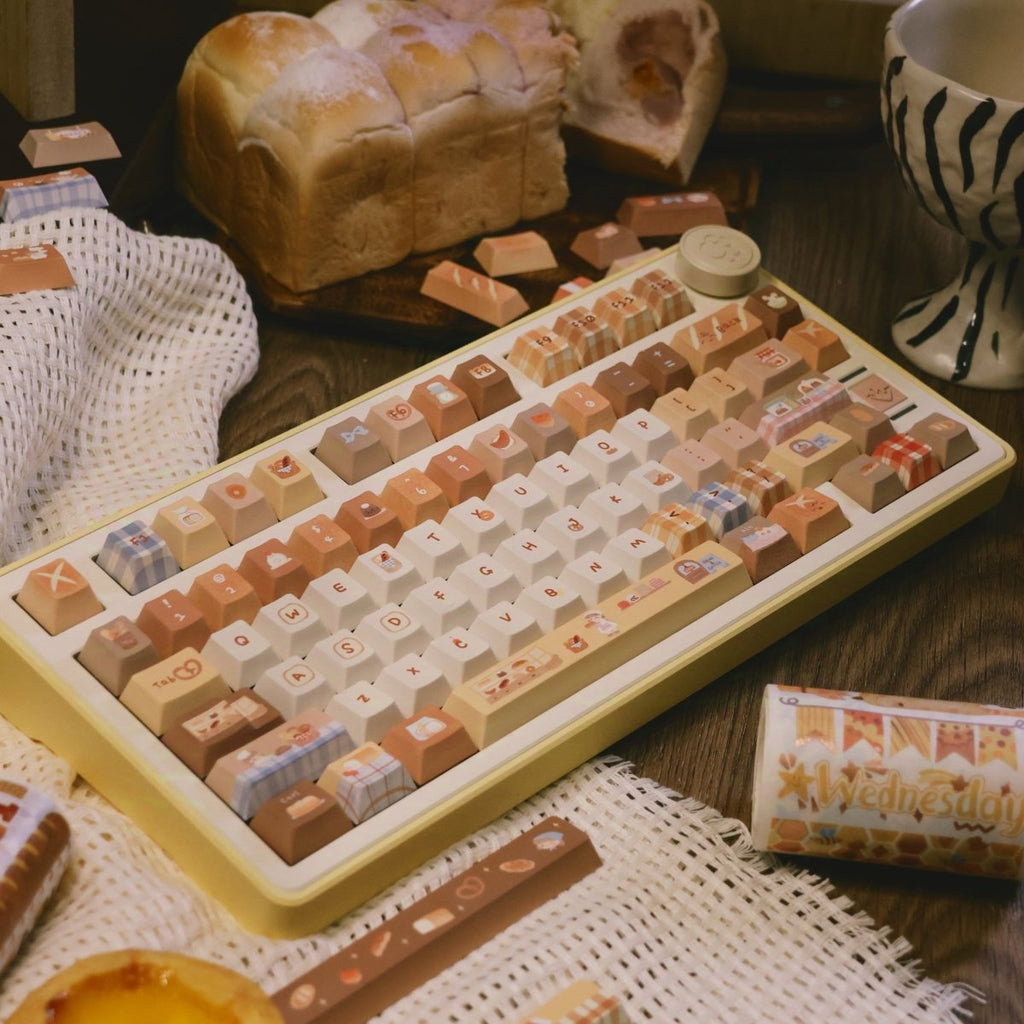 Toasted Bread - Themed Cute Cherry / MOA Profile PBT Keycap Set