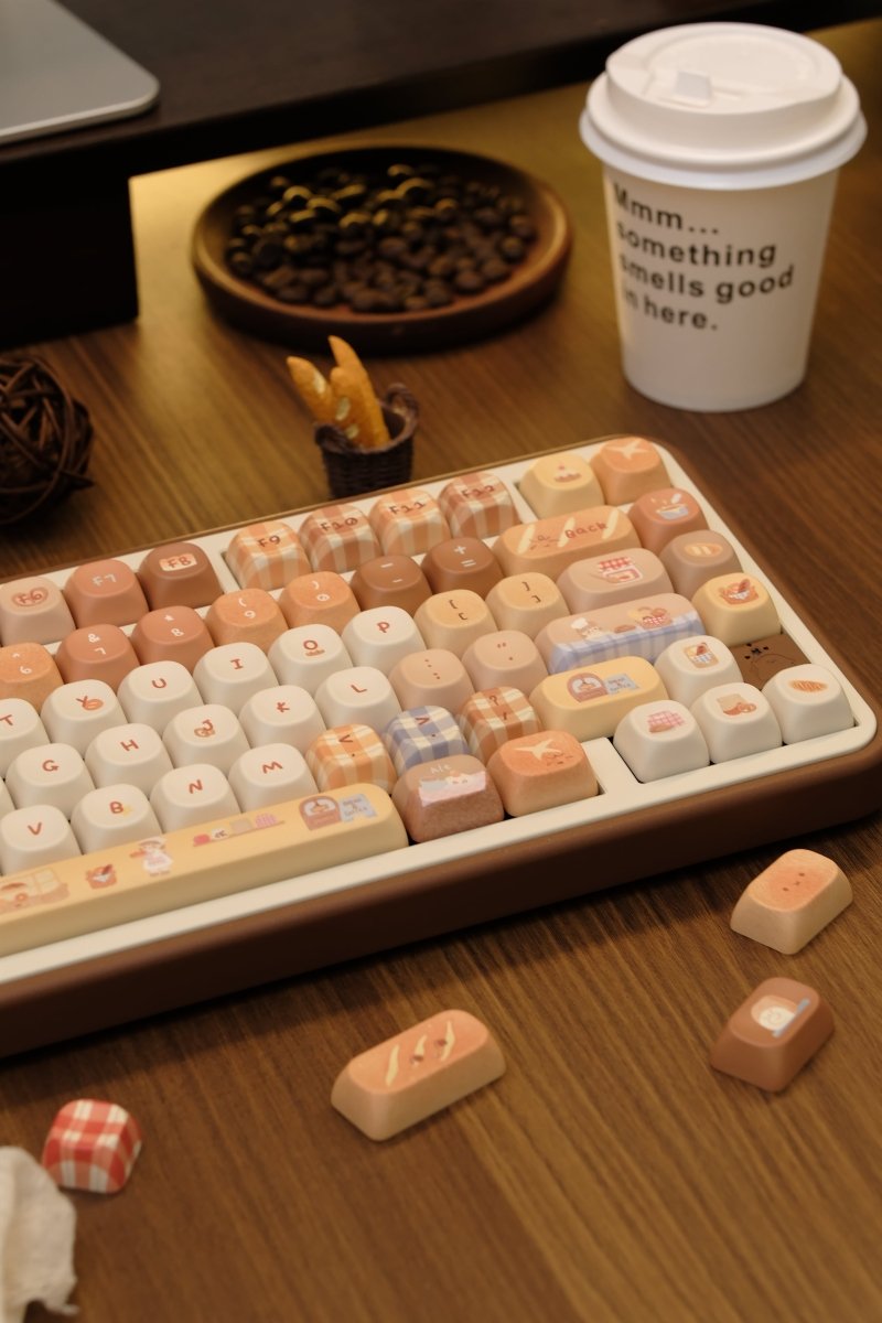 Toasted Bread - Themed Cute Cherry / MOA Profile PBT Keycap Set