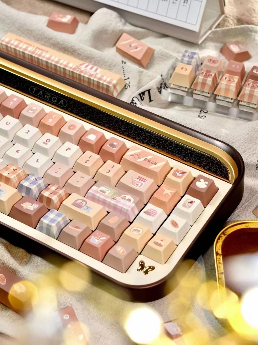 Toasted Bread - Themed Cute Cherry / MOA Profile PBT Keycap Set